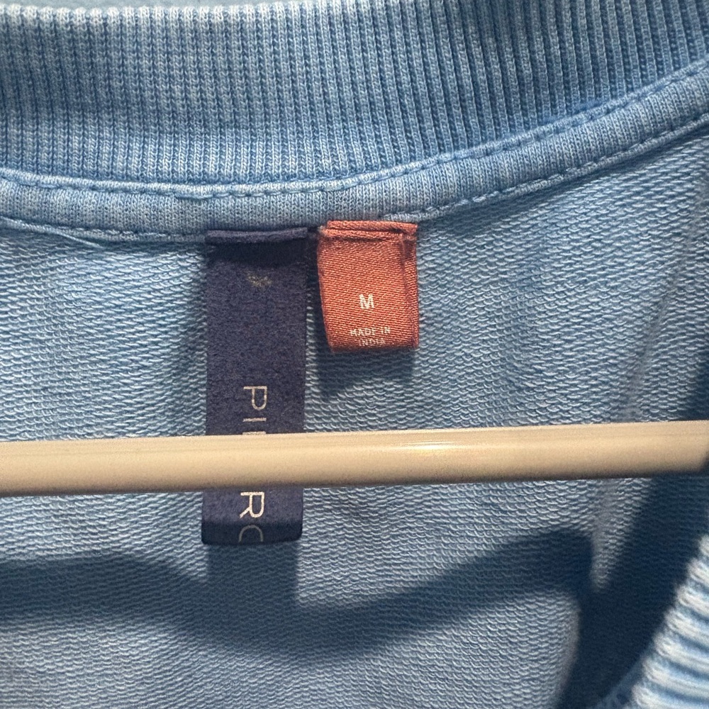 Pilcro Light Blue Lace-Detail Sweatshirt - Picture 7 of 9